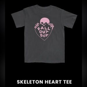 Fall Out Boy Skeleton Heart Tee